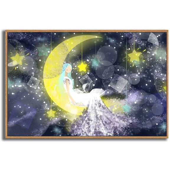 IDEA4WALL Framed Canvas Wall Art for Living Room, Bedroom Dreamland Theme Canvas Prints for Modern Home Decoration Ready to Hang