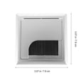thumbnail image 2 of OULII 1Set Wire Cable Grommet Desk Grommets Silver ABS Plastic Dust Prevention Furniture Accessory Back to School, 2 of 8