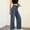 *Navy, variant on ClodeEU Women's High Waist Wide Leg Jeans,Stretchy Baggy Denim Pants with Pockets Black,Women's Plus L