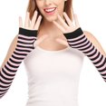 thumbnail image 6 of TRUBKH Opera Gloves Long Gloves Women Formal Silk Gloves Fishnet Gloves Mesh Gloves Long Gloves Arm Warmers Pink One Size, 6 of 6