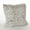 Coffee, variant on SARO 18 in. Square Juneau Two-tone Faux Fur Pillow with Down Filled White