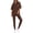 Brown, variant on Two Piece Lounge Set Women Spring Casual Oversized Shirts Leggings Matching Workout Airport Travel Outfits