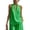 Green, variant on Linen Halter Tops for Women Flowy Loose Fit Sleeveless Tank Top Casual Summer V Neck Blouses Beach Clothes Light Blue XL