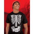 thumbnail image 3 of Skeleton Shirt Mens Rib Cage Costume Adult Funny Halloween Shirts for Men 3X-Large Black, 3 of 5
