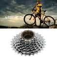 thumbnail image 4 of Bike Threaded Flywheel, Finely Quenched Noiseless Rust Proof 13-28T Bicycle Freewheel Sliver  For Mountain Bike, 4 of 8