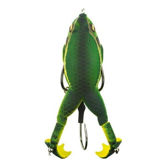 LUNKERHUNT - Frog Bait for Bass Fishing | Soft Hollow Body Weedless Frog for Bass Fishing and Trout | Weedless Realistic Bait Frog Lure, Freshwater with Sharp Hooks Lures and Double Propellers Feet