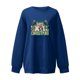 thumbnail image 1 of Sudadera sin capucha Gibobby Suéter divertido con estampado de cuadros y gorro navideño de leopardo de felpa navideña Azul XL, 1 of 5