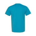 thumbnail image 4 of COUVER Durable High Density Cotton Heavyweight T Shirt Turquoise Heather X-Large (Mens), 4 of 5