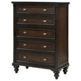 thumbnail image 4 of Andover 5-drawer Chest of Drawers Dark Oak, 4 of 12
