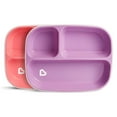 thumbnail image 1 of Munchkin® Splash™ 2 Divided Plates with Non-Slip Base, Purple/Pink, 1 of 7