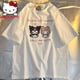 thumbnail image 2 of Camisetas con estampado de anime para mujer, Sanrio, Kuromi, Pixel, Hello Kitty, Harajuku, camisetas Y2K, camisetas de manga corta, ropa de calle xuanjing  unisex, 2 of 2