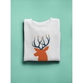 thumbnail image 3 of Happy Hanukkah Reindeer Sweatshirt Women -SPIdeals Designs, Female 3X-Large, 3 of 4