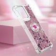 thumbnail image 6 of Case for Motorola Moto Edge 5G 2024 Case Glitter Liquid with Ring Kickstand, Cute Clear Flowing Quicksand Soft TPU Protective Grils Women Bling Case for Moto Edge 5G 2024 Rose Gold YBR, 6 of 7