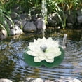 YiaNXan Lotus Shape Waterfall Fountain Life Up To 20000 Hours Solar
