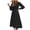 Black, variant on Herrnalise Summer Dresses for Women 2024 Trendy A-line Pleated Long Sleeve Lady Women Midi Swing Casual Dresses Crew Neck High Waist Smocked Tiered Midi Long Dress Beige