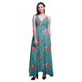 thumbnail image 1 of Bimba Floral Ladies Printed Resort Maxi DrawstringDressSpaghetti Strap Beach Wear-X-Large, 1 of 1