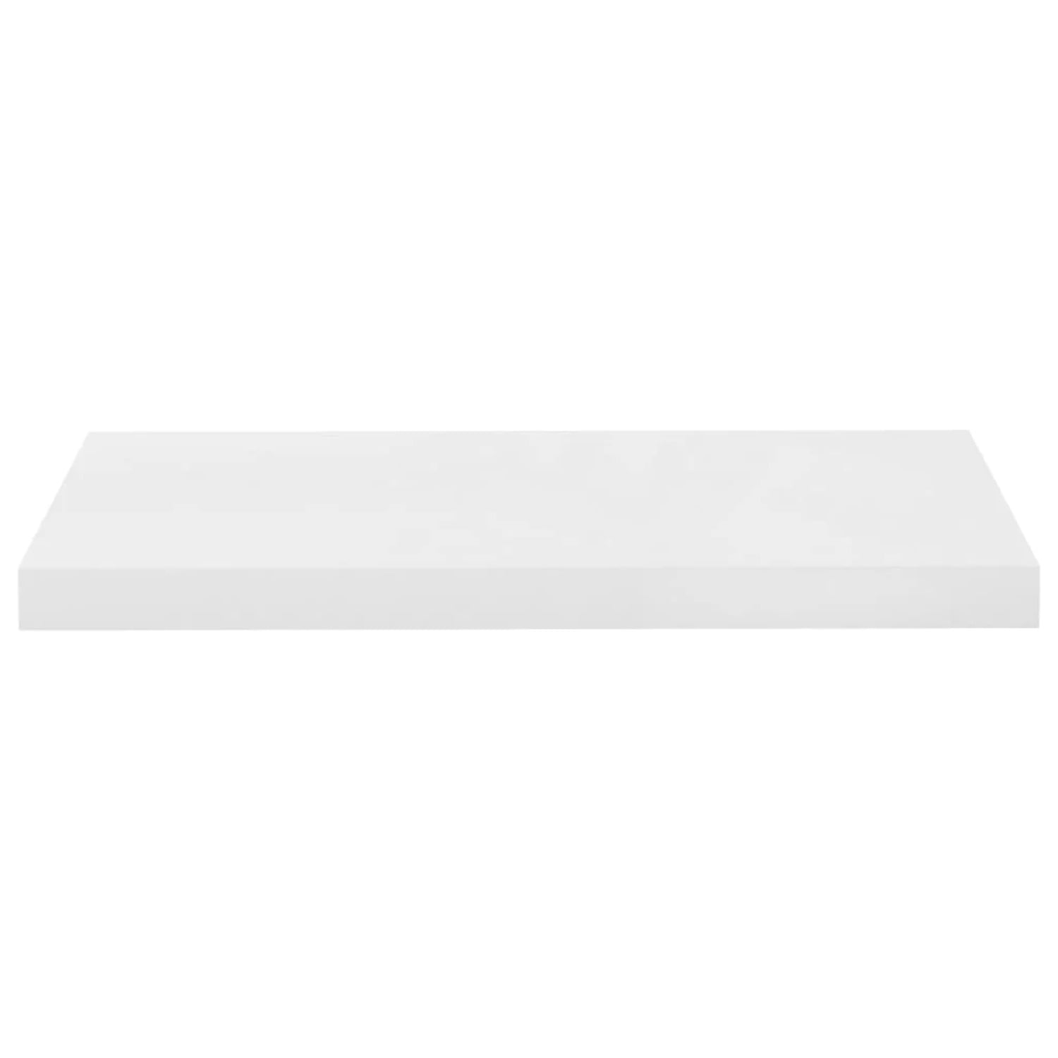 vidaXL Wall Shelf High Gloss White Honeycomb MDF, Metal Small