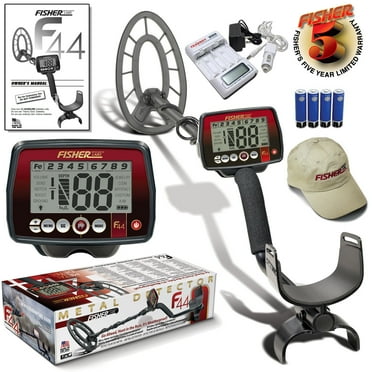 Fisher F44 Metal Detector Bonus Package with 11 inch Coil and 5 Year Warranty