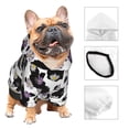 thumbnail image 2 of Bingfone Daisies Flowers Dog Clothes Hoodie, Pet Winter Coat,Puppy Sweatshirts for Small Dogs Boy Girl,Suitable for All Breeds-XX-Large, 2 of 6