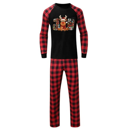 

Dad Printed Parent Home Warm Child Set Wear Two Pajamas Set Piece Christmas