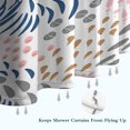 thumbnail image 6 of Multicolor Abstract Floral and Leaf Pattern Shower Curtain 72"x72" ,Bathroom Decorative Shower Curtains Set with 12 Hooks,Modern Waterproof Washable Shower Curtain, 6 of 6