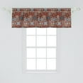thumbnail image 2 of Ambesonne Brown Window Valance, Victorian Mandala, 54" X 18", Multicolor, 2 of 3