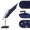 thumbnail image 7 of ACEGOSES 8.2x8.2ft Square Offset Patio Umbrella with Base, Outdoor Hanging Umbrella with Steel Ribs for Deck, Balcony and Garden,Royal blue, 7 of 7
