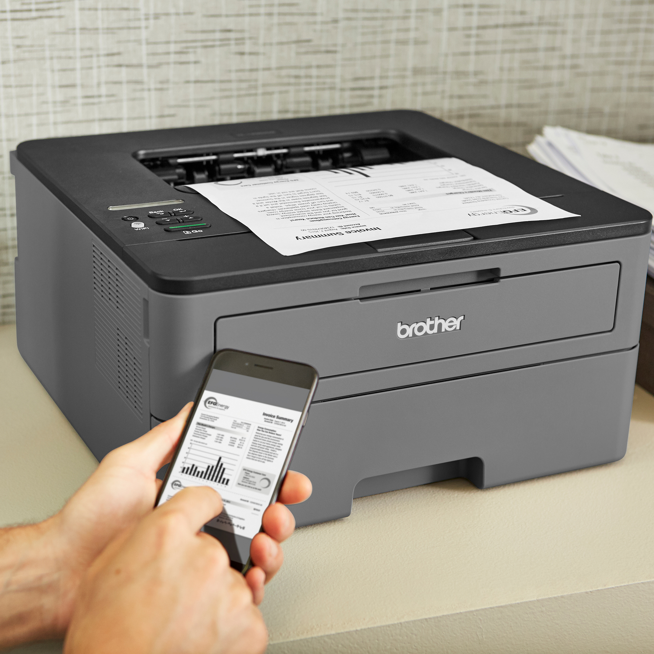 Brother HL-L2305W Compact Mono Laser Single Function Printer with Wireless and Mobile Device Printing¹, Restored - image 5 of 6
