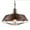 Brown, variant on Industrial Vintage Pendant Lamp Shade Metal Construction Ceiling Fixture Suitable for Home Cafe Restaurant Lighting