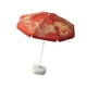 thumbnail image 4 of Sombrilla de patio al libre, toldo para sombrilla, protección solar, impermeable, fácil de instalar, sombrilla de playa de estilo chino para Rojo con base, 4 of 8