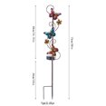 thumbnail image 3 of Lámpara solar para césped, artesanía, enchufe de tierra de hierro, luz de 600 mAh, decoración de jardín (mariposa) Tmvgtek Para estrenar, 3 of 8