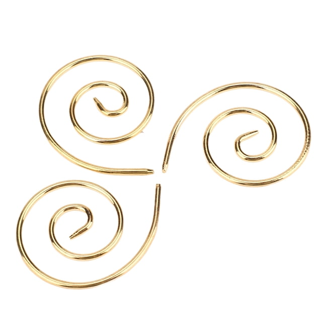 Circular Knitting Needle, Spiral Cable Knitting Needle Strong Practicality Improve Efficiency For Shawls Gold