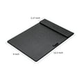 thumbnail image 2 of YISEEK Clipboards with Strong Magnets Clip, Pearlescent Colors PU Clip Board with Pen Holder Loop，Portable and Smooth Office Business ClipBoard Writing Pad A4 File Organizer Clip Folder,Black, 2 of 6