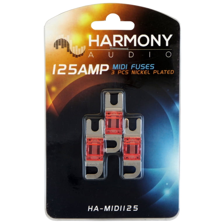 Harmony Audio HA-MIDIFH Mini ANL Fuse Holder - 125 Amp Fuses, For Car & Marine Stereo Systems