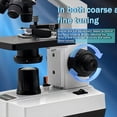 thumbnail image 5 of Compound Microscope Professional 40x-1000x with LED Light for Students and Adults, 5 of 7