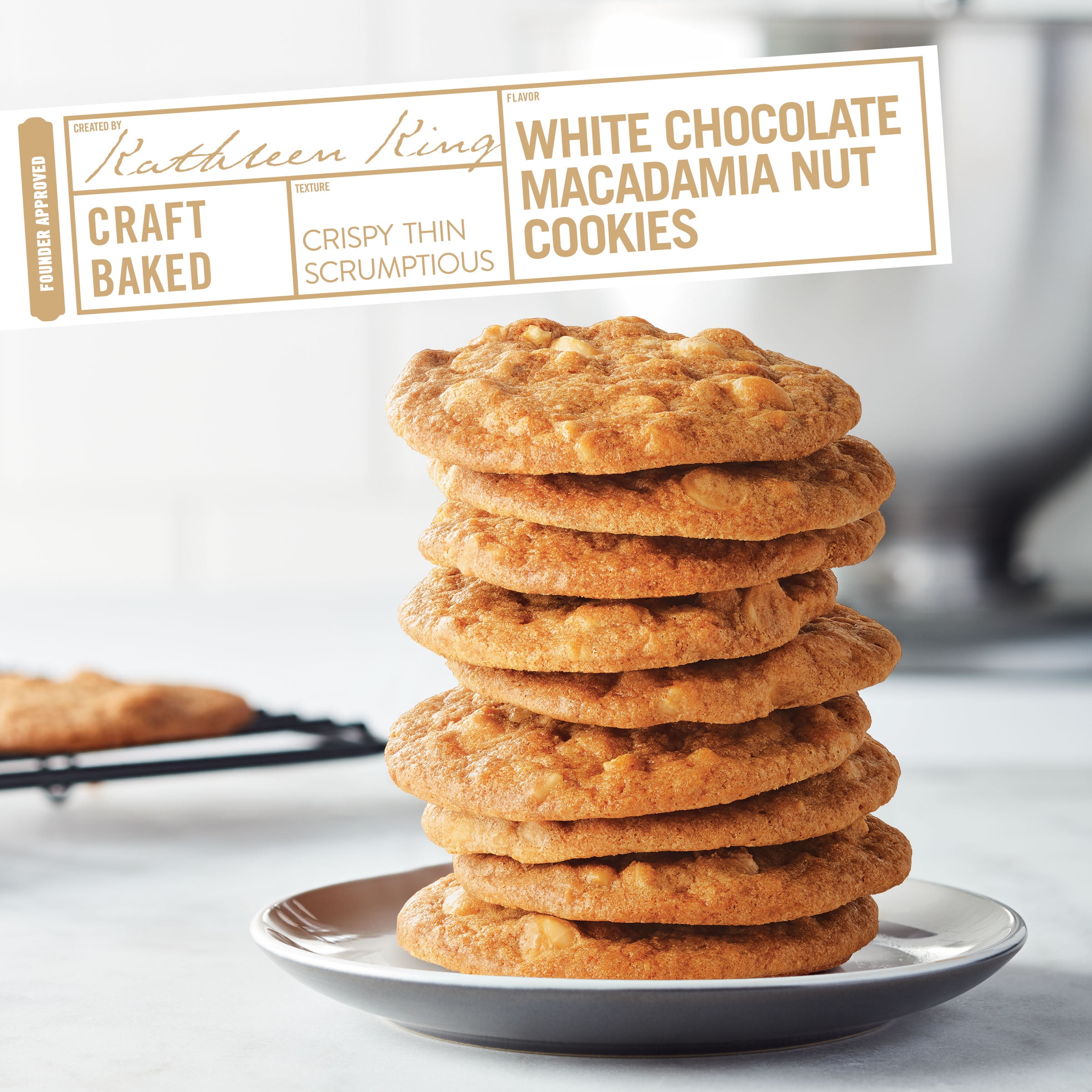 White Chocolate Macadamia Nut Cookies, Cookie Basket