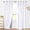 White, variant on White Double Layer Curtains, 100% Blackout Curtains with Sheer Overlay for Nursery, Living Room, Children's Room, Grommet Thermal Insulated Privacy Curtains with Tiebacks, 2 Panels, 52x84