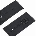 thumbnail image 4 of Extensor de cintura ajustable para pantalones, 4 unidades, de algodón negro, para cuello y botones ajustables, color negro, 4 of 6