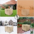 thumbnail image 6 of Saking Fire Pit Cover 30 Inch, Waterproof Heavy Duty 600D Square Firepit Covers Gas Fireplace Fire Pit Table Cover for 26/28/30 Inch Propane Fire Pit - 30 x 30 x 25 Inch (Beige), 6 of 9