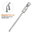 thumbnail image 4 of Uxcell 2Pcs T8 Security Torx Bit 1/4" Hex Shank 3" S2 Steel Magnetic Tamper Resistant Star Bits Torx Head with Hole, 4 of 6
