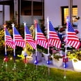 thumbnail image 5 of Garden Solar Lights Outdoor, Outdoor 4Th of July Decorations, 6 Pack American Flags, Ground Stakes for Decorations, Solar Powered Waterproof Led, 5 of 7