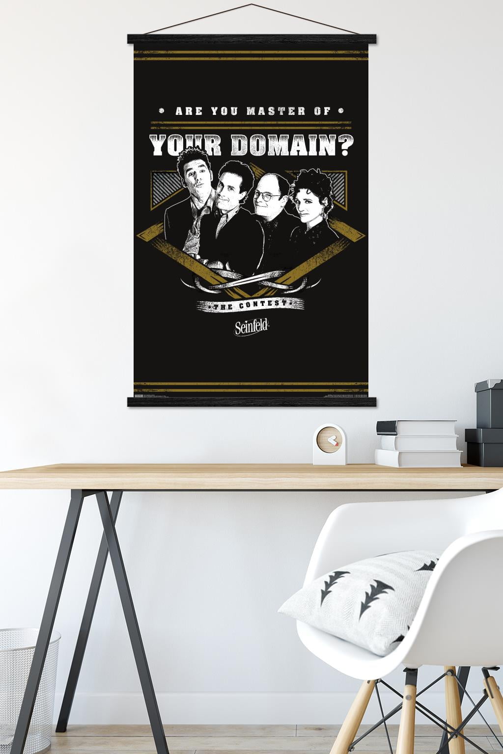 Seinfeld - Domain Wall Poster with Wooden Magnetic Frame, 22.375" x 34"