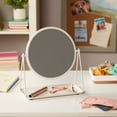 thumbnail image 2 of Mainstays by Becky G. & Alejandra 9.65" Round Tabletop Mirror with Metal Tray, White, 2 of 13