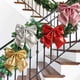 thumbnail image 1 of mfyjkho Lazo de lentejuelas para decoración navideña - Pajarita grande con purpurina de 15,75 pulgadas para árbol, corona, puerta, ventana y decoración de fiesta - Paquete de 1, 1 of 7