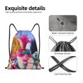 thumbnail image 4 of Zufioo Sac de Sport Imprimé Groupe de Trolls Sac de Gym à Ficelle Lavable en Machine Sac à Dos à Ficelle pour Hommes Femmes-Moyen, 4 of 6