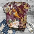 thumbnail image 2 of T-Shirt à Manches Courtes à Manches Courtes pour Femmes Imprimé Animal à Col Rond Tee-Shirt à Manches Courtes, 2 of 4