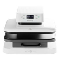 HTVRONT Automatic Heat Press Machine, Professional for Heat Transfer Projects, Smart T-Shirt Press Machine with Auto Release-White