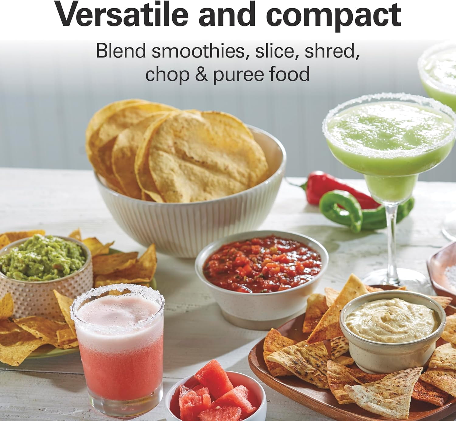 Stack & Snap 4-Cup  Food Processor & Vegetable Chopper, 250 , for Slicing, Shredding, and Puree, Black (70510)
