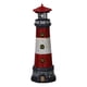 thumbnail image 1 of Estatuilla de faro con luz solar decoración exterior impermeable 360 Blusa roja, 1 of 8