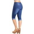 thumbnail image 2 of Stretchy 5 Pocket Skinny Capri Jeans, 2 of 3